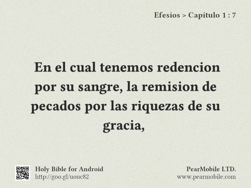 Efesios, Capítulo 1:7